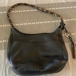 Brighton Black Pebbled Leather Bag